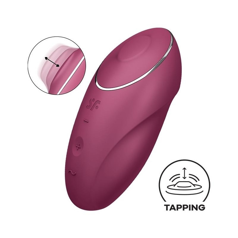 Satisfyer Stimulateur de Clitoris Tap & Climax 1 Framboise